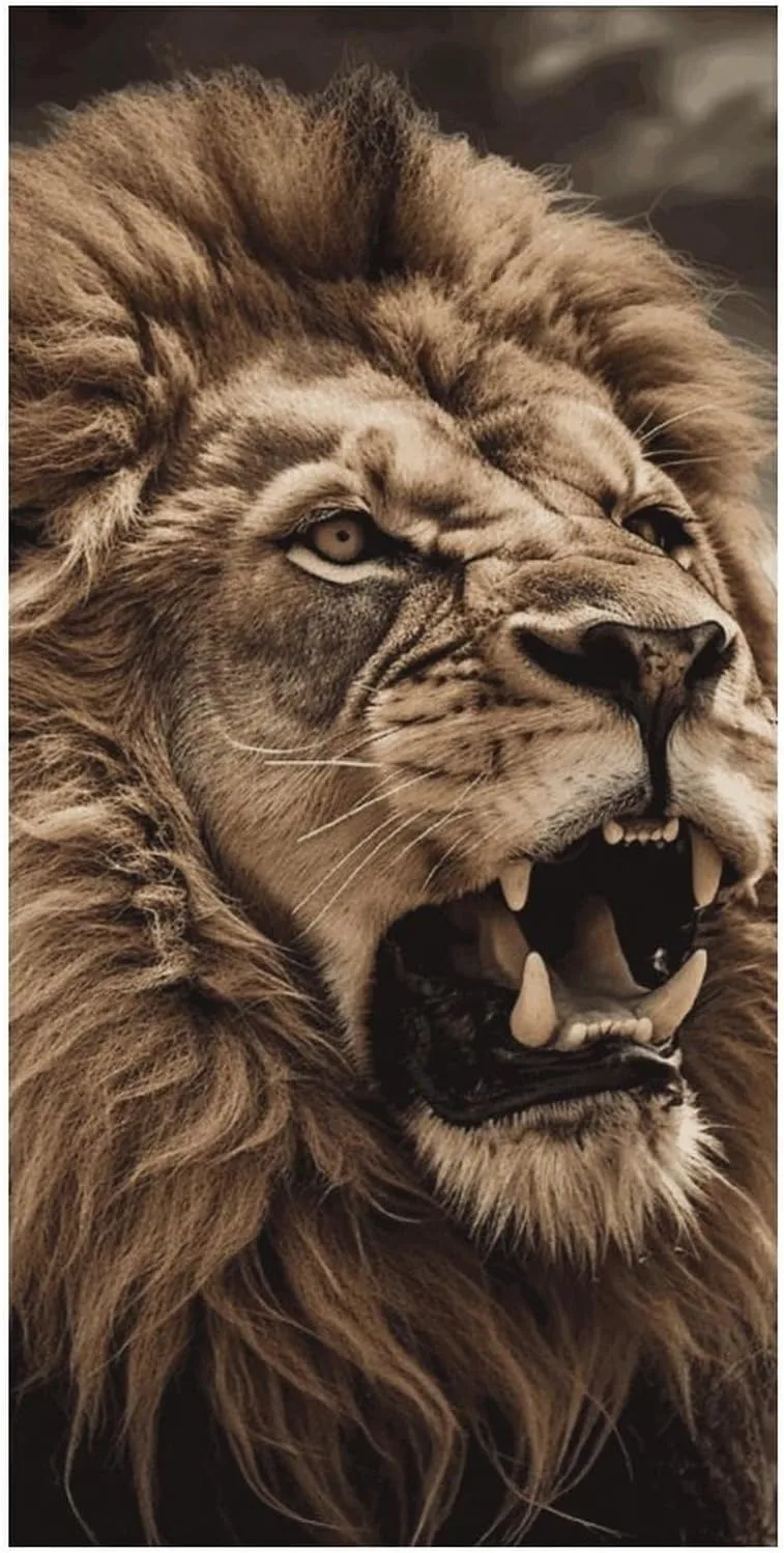 Roar Your Style with Our Majestic Lion-Print Beach Towel! Suitable for towels, bath towels, beach towels