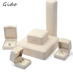 Jewelry Organizer Ring Earrings PU Bangle Holder Chain Pearl Necklace Box Brooch Storage Box