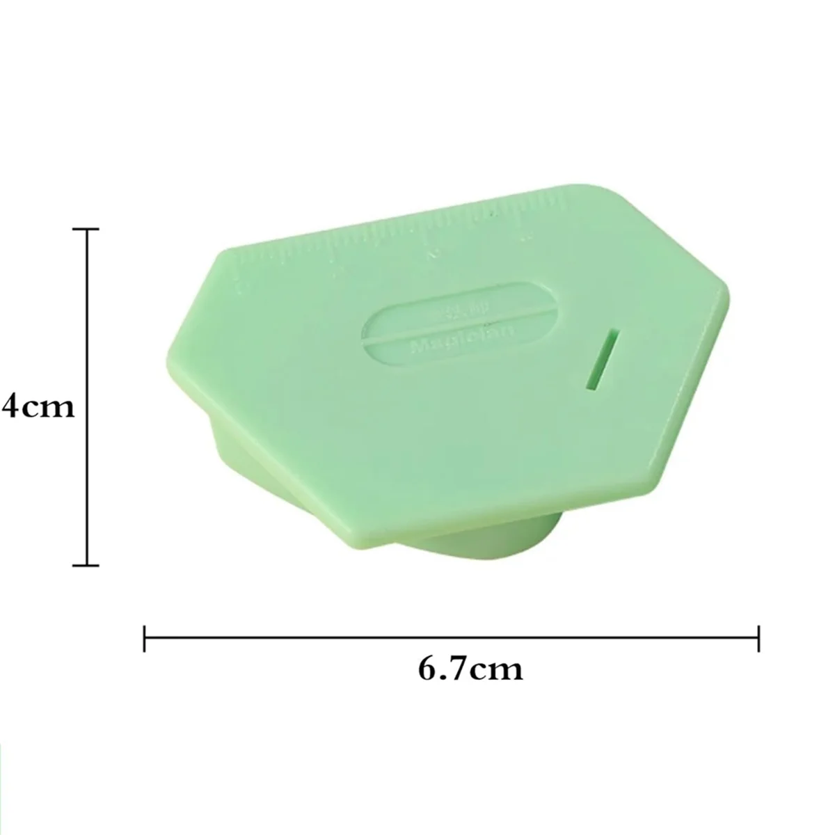 

ONCE Magnetic Seam Guide for Sewing Machine, Polygonal Multifucntional Seam Guide Hemmer Guide with Scale Green 2PCS