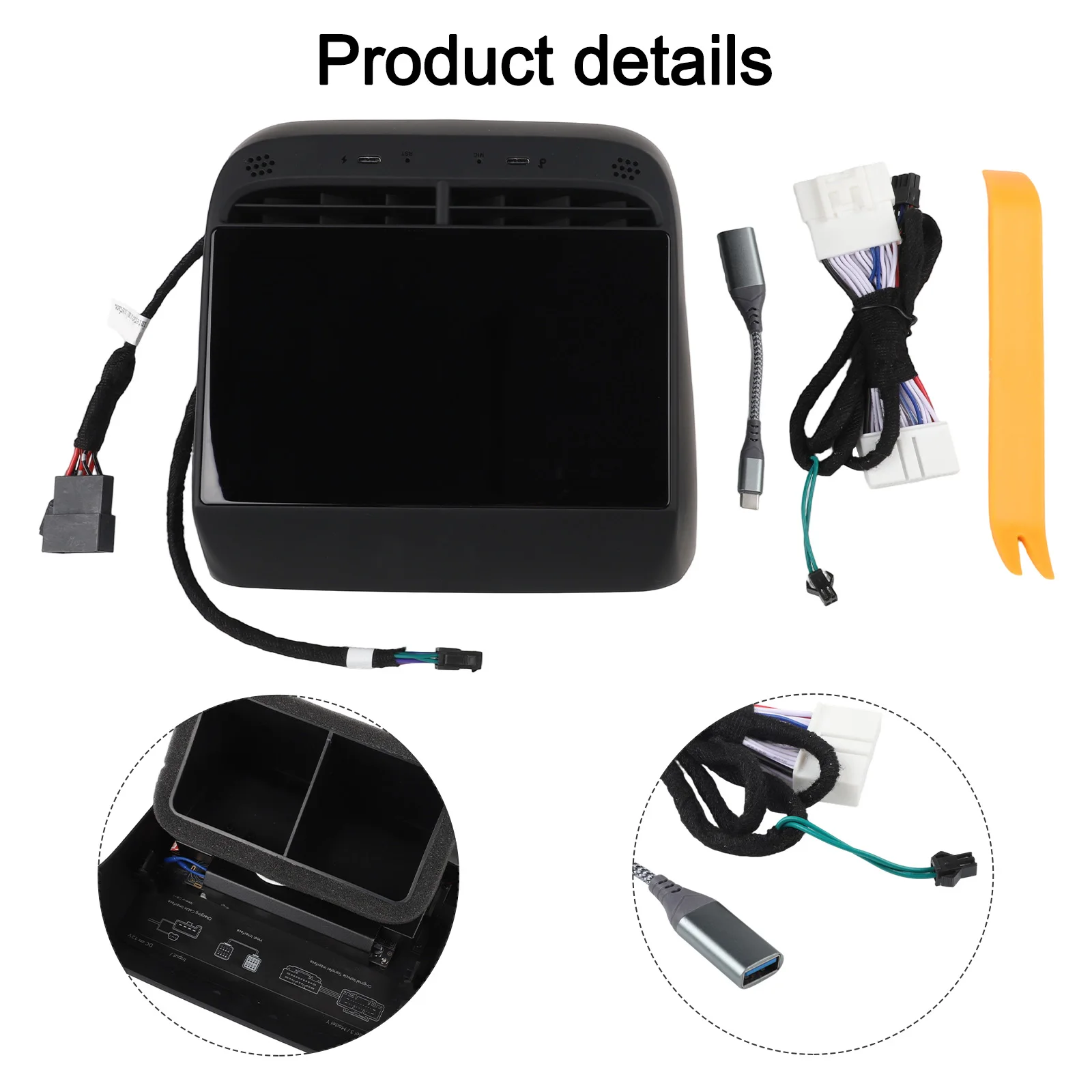 

Запчасти для дисплея, аксессуары, автомобильная система климат-контроля, развлекательная система для Tesla Model 3/Y, многофункциональная, новинка