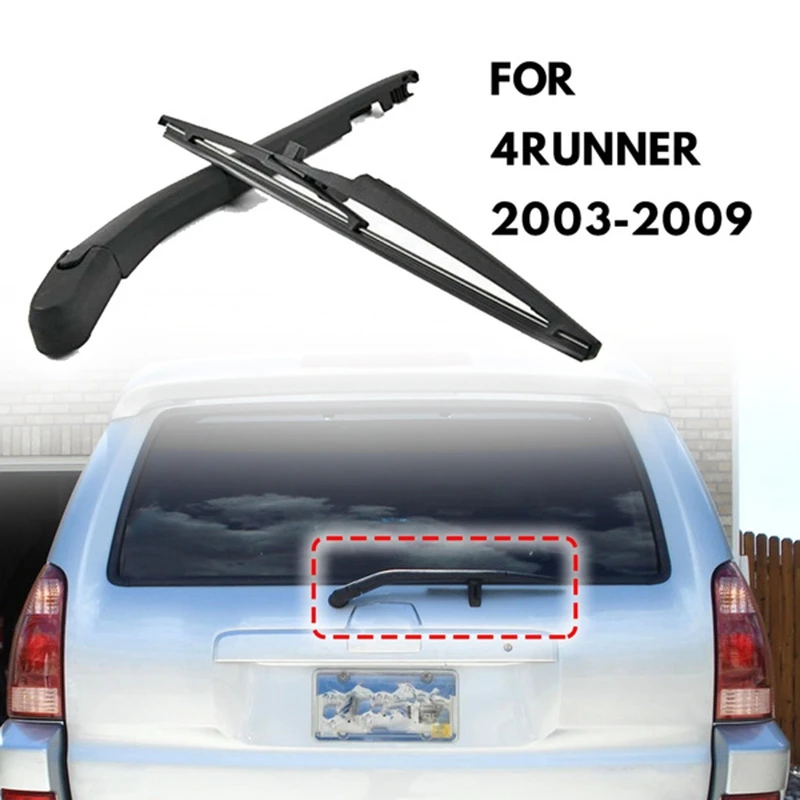 85241-35031 Rear Window Windshield Wiper Arm & Blade Replacement Kit for Toyota 4Runner 2003-2009