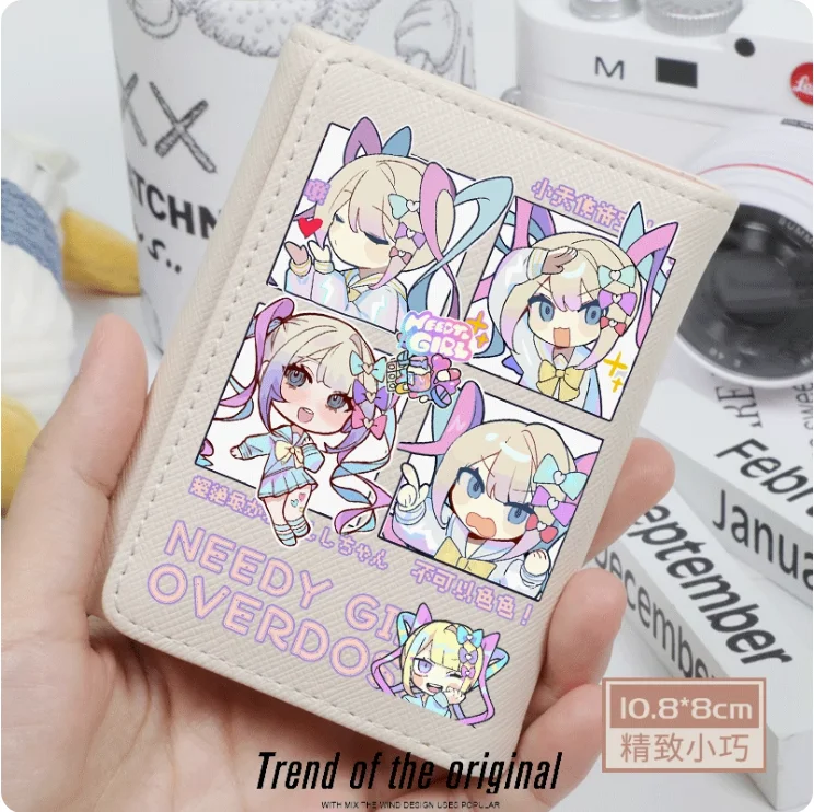 

Anime NEEDY GIRL OVERDOSE Fashion Wallet PU Purse Card Coin Hasp Money Bag Cosplay Gift B194