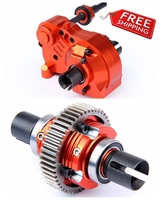 CNC alloy 3pcs Gearbox + inner diff gears set 85242 for 1/5 rc car HPI KM ROVAN BAJA 5B SS 5T RC CAR PART