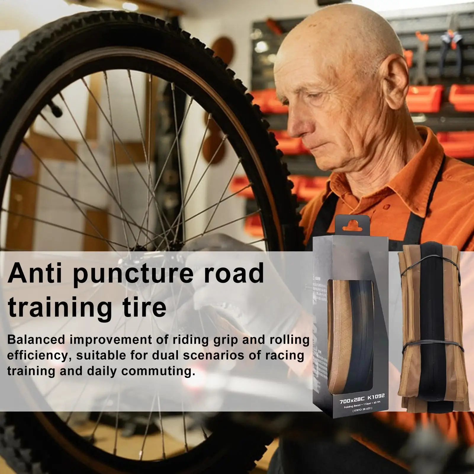 

For Bicycle Tires 700 X 28c Road Bike Tires Ultra Light Ultra Light Folding Tyre For Cycling Men Women Teens Fixed Gear City