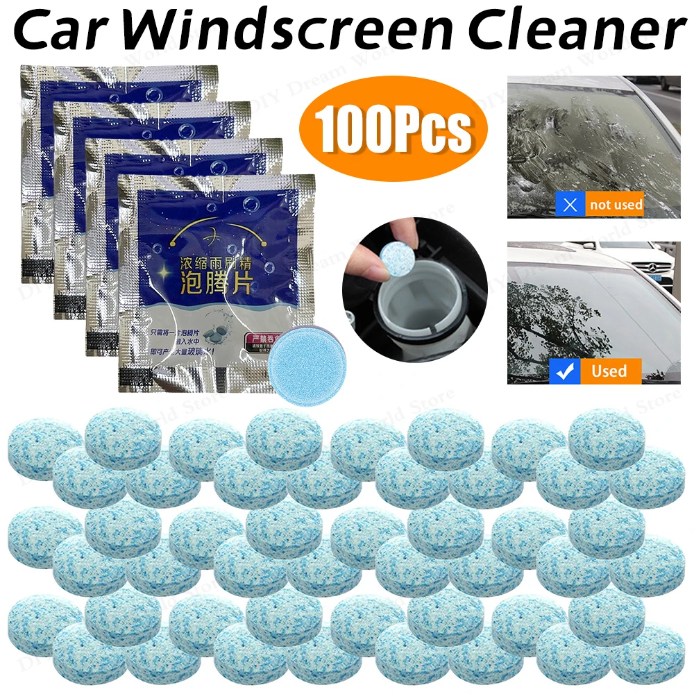 

Auto Wiper Glass Solid Cleaning Concentrated Tablets Detergent Car Windscreen Wiper Solid Cleaner Effervescent Tablets Cleaning