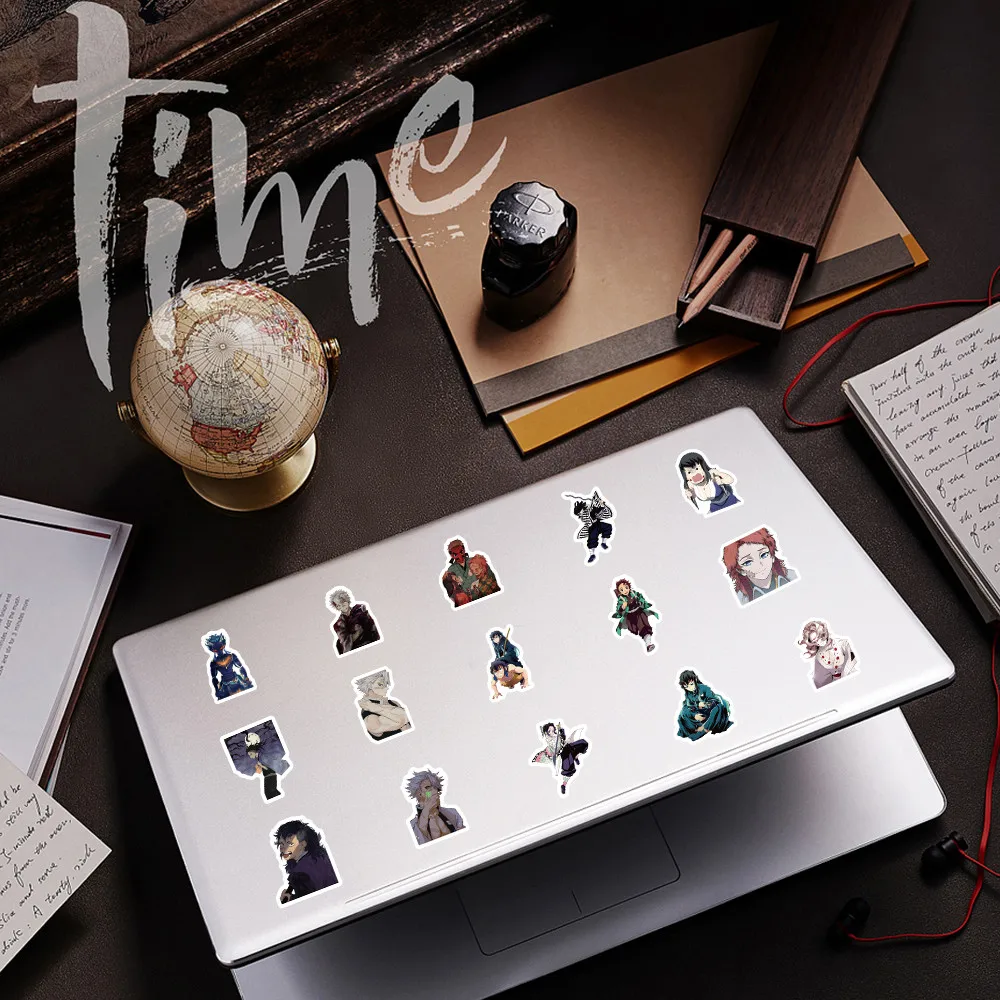 103PCS  New Styles Anime Demon Slayer Graffiti Stickers for Bicycle Hand Account Pencil Case Decals