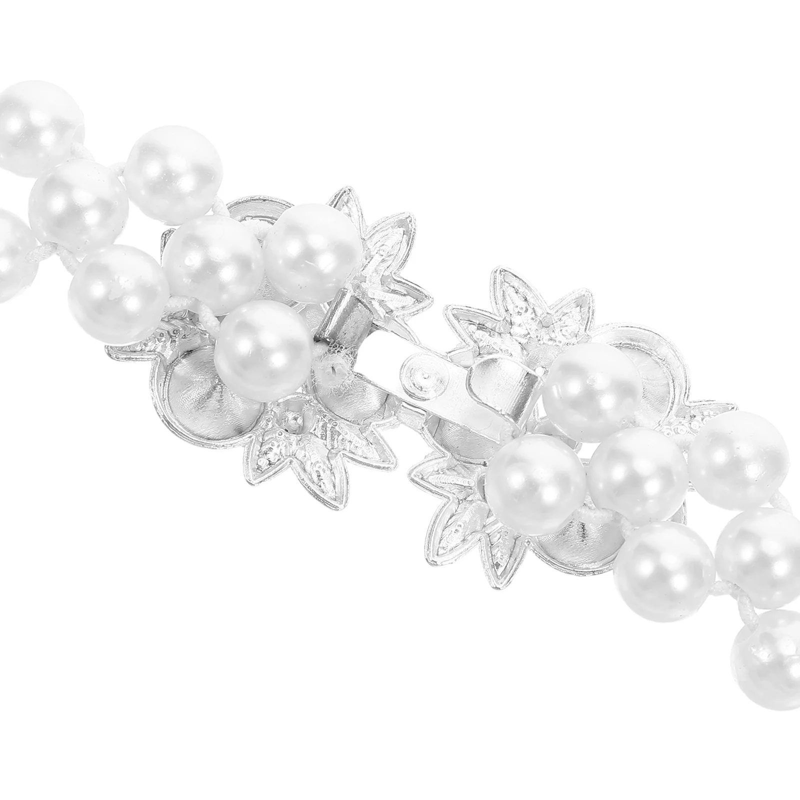 1 pezzo di cintura elastica in vita con strass perlati, accessorio di moda per donna, catena di abiti vintage in vita snella