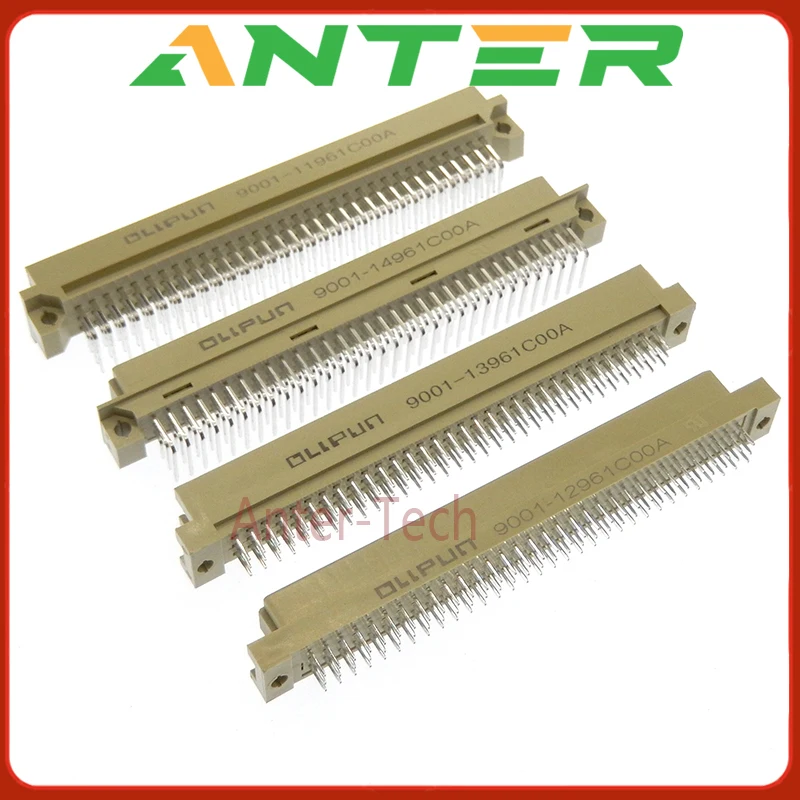 1Pcs Din 41612 Connector 3 Rijen Plug Header Mannelijke Vrouwelijke Through Hole 3X32 96 Pin Pitch 2.54 Mm 9001 11961 12961 1396