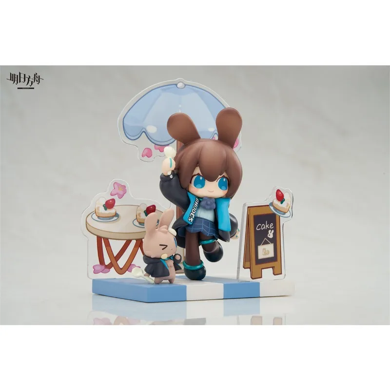 

OrIginal Arknights Delicious Desserts Amiya Anime Figure Q Version Cartoon Action Model Toys Kids Gifts Games Toys Garage Kit