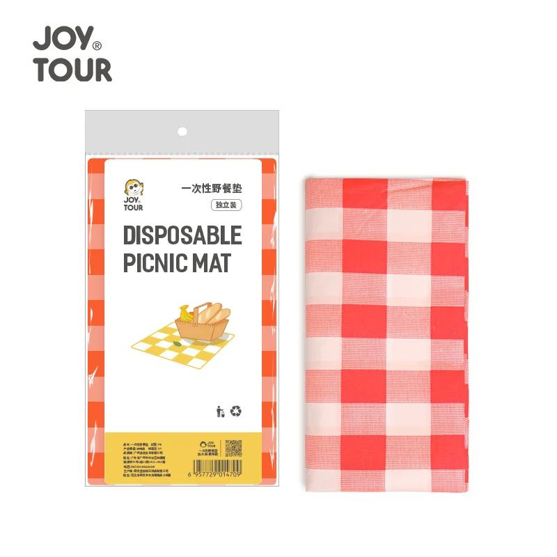 Disposable yellow and red checkered picnic mat Outdoor barbecue picnic mat table cloth Restaurant restaurant tablecloth