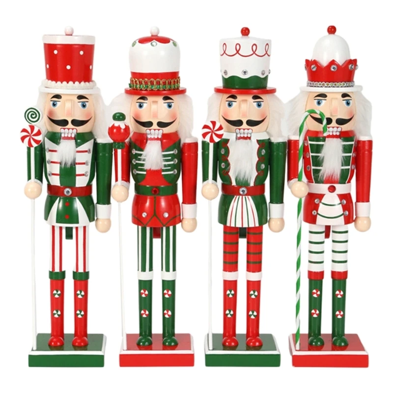 Festival Nutcrackers Home Display Statue Traditional 50CM Nutcrackers Ornament with Candy Accent with Ribbon for Gifting B03E