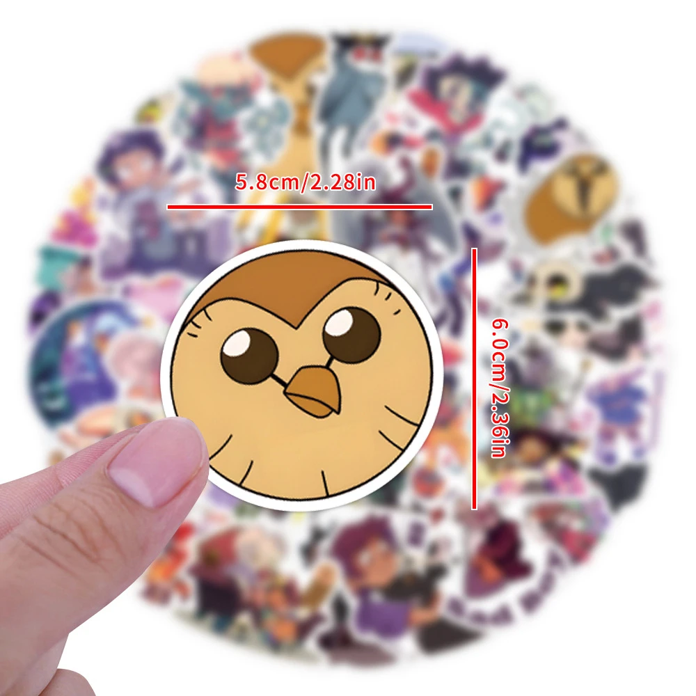 10/30/55 قطعة ديزني البومة البيت ملصقات مضحك الكرتون الرسوم المتحركة الشارات DIY بها بنفسك محمول الثلاجة الهاتف الديكور سكرابوكينغ ملصق