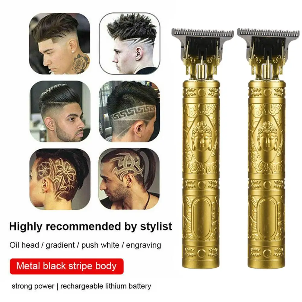 Y4K2 Aparador de pêlos elétrico profissional para homens, cabelo e corpo barbear clippers, corte Shaver, máquina de barbeiro