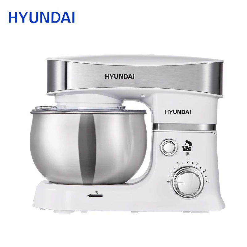 HYUNDAI Chef Machine Food Mixer Household Dough Kneading Machine 3L Multi-function Fully Automatic Household Electric Egg Beater