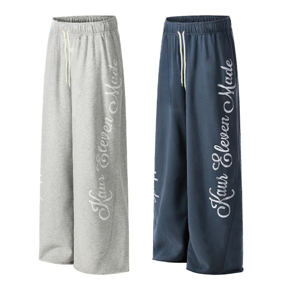 2026 Hip-hop Trend Design Star Men's Casual Sports Jogging Pants Campus Adults/Kids Spring Street Casual Style Wide-leg Pants