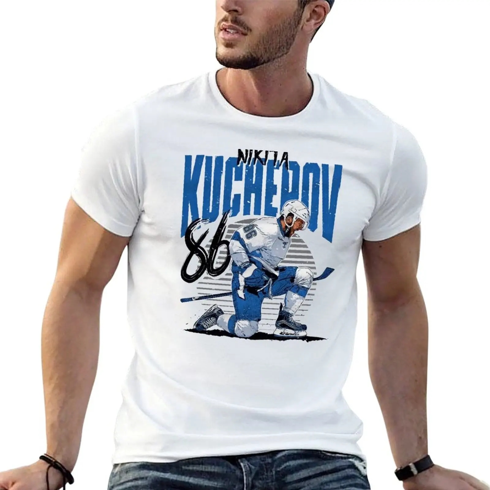 

Nikita Kucherov T-Shirt funny shirt cotton Clothing luxury designer plus size men clothing