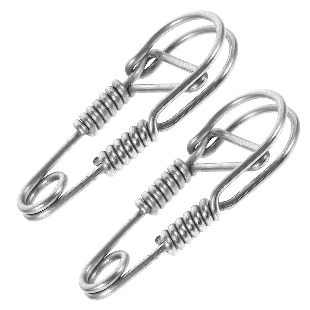 

2Pcs Stainless Steel Keychain Hooks Heavy Duty Snap Clasp for Car Keys House Keys Metal Carabiner Keychain Clip Outdoor Key Ring