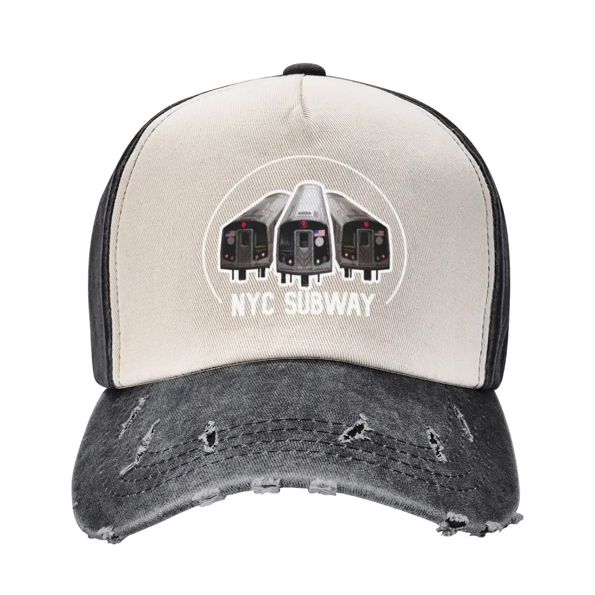 NYC Subway: New Tech Trains Baseball Cap Fishing cap Christmas Hat Sun Cap Hats Woman Men's