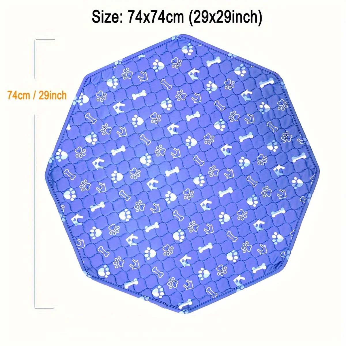 Washable Pet Dog Cat Urine Pad With Male Dog Diaper Cute Pattern Reusable Pee Mat for Octagonal Cage Puppy Training Pads Blanket