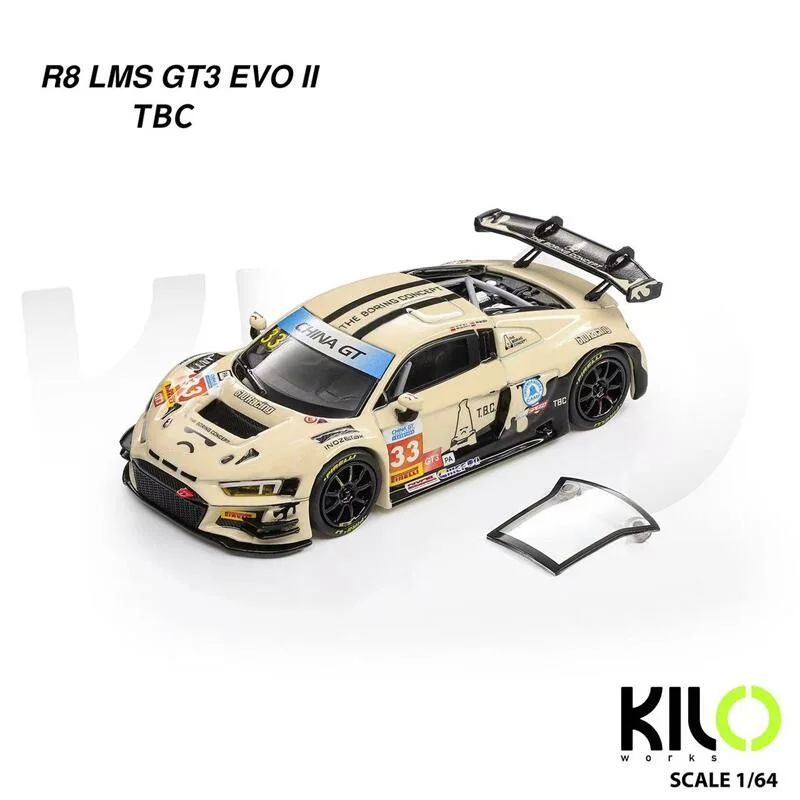 

PreSale KILO 1:64 LMS R8 GT3 EVO II TBC Die-Cast Car Model Miniature Gifts