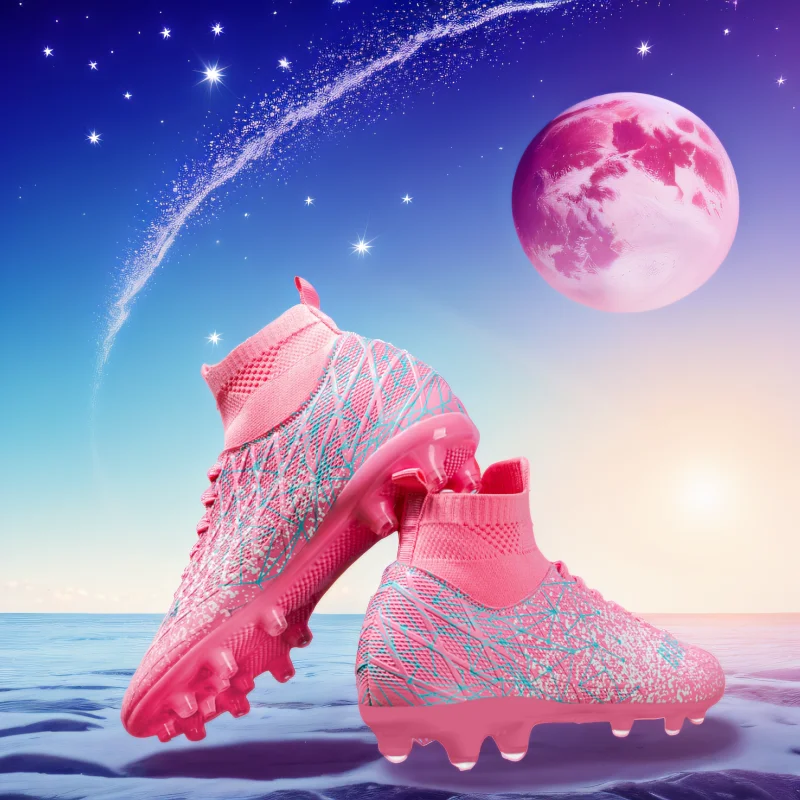 

Футбольные бутсы с короткими ногтями AG nail, профессиональные мужские и женские высокие футбольные бутсы с искусственной травой, тренировочные туфли