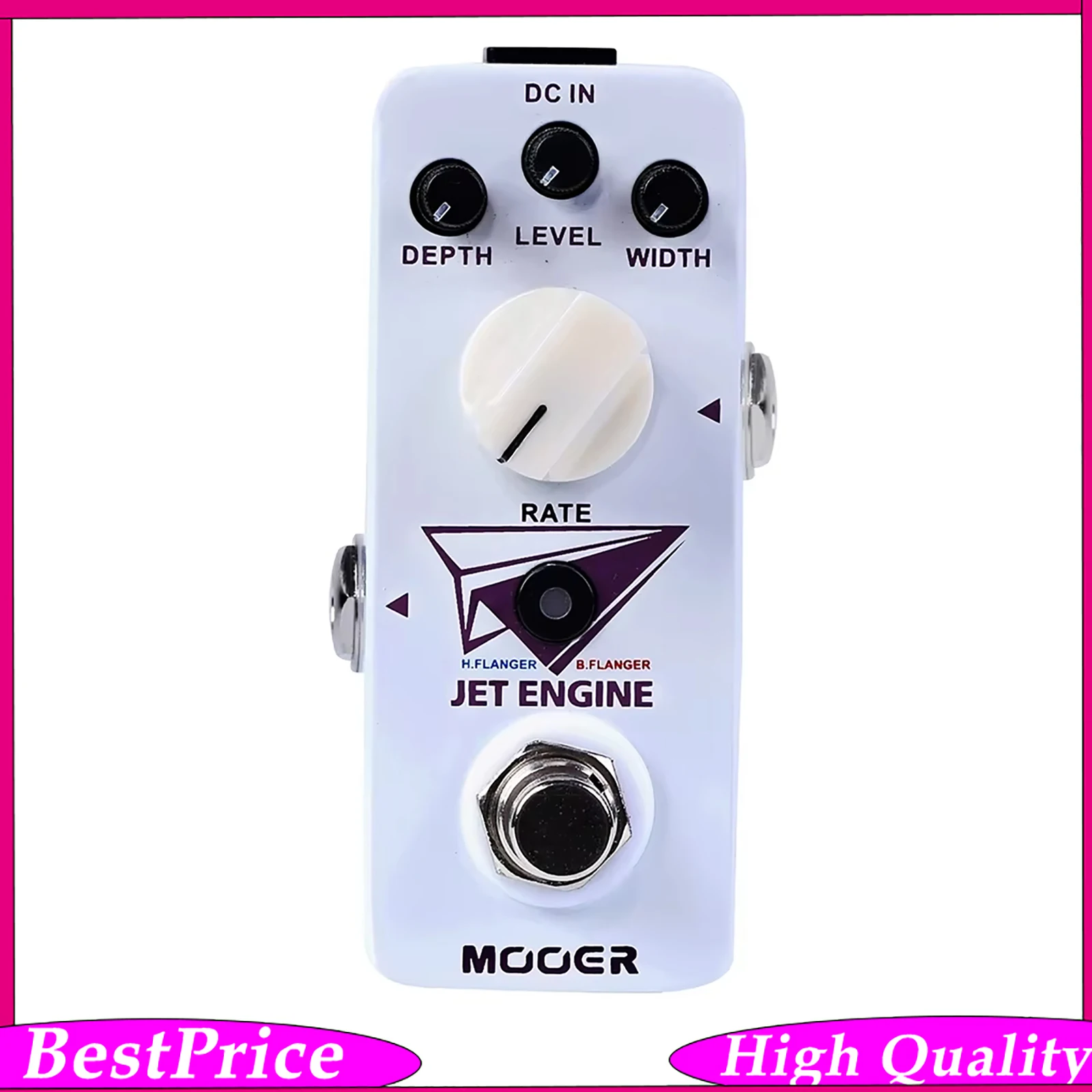 MOOER Jet Engine Guitar Pedal Multi-Frequency Flanger True Bypass Dual Modes Digital Effect for Electric Guitar