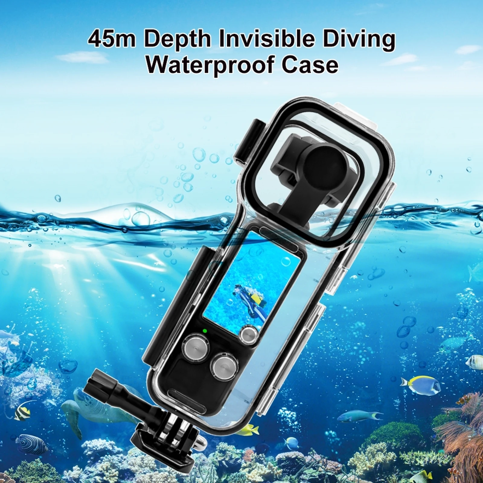 PULUZ for DJI Osmo Pocket 3 Diving Cover 45m Underwater Waterproof Housing Diving Case