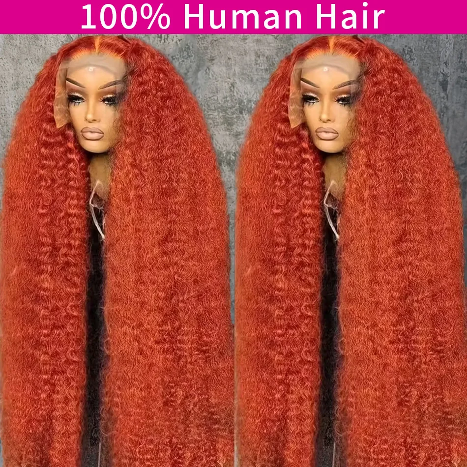 

Ginger Hd Lace Wig 13X6 Human Hair Deep Wave Human Hair Wigs 13X4 Hd Lace Frontal Wig 250 Density Colored Lace Front Wig 30 Inch