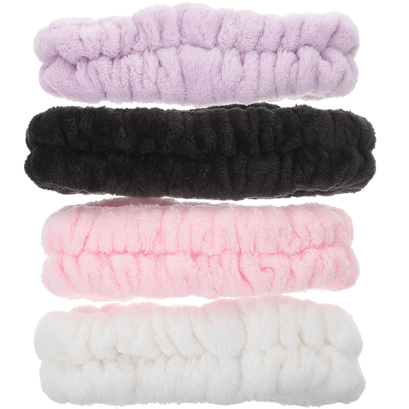 

4pcs Hair Bands For Women Face Washing Spa Headband Adjustable Makeup Skin Care Wash Face Band Elastic Headwear