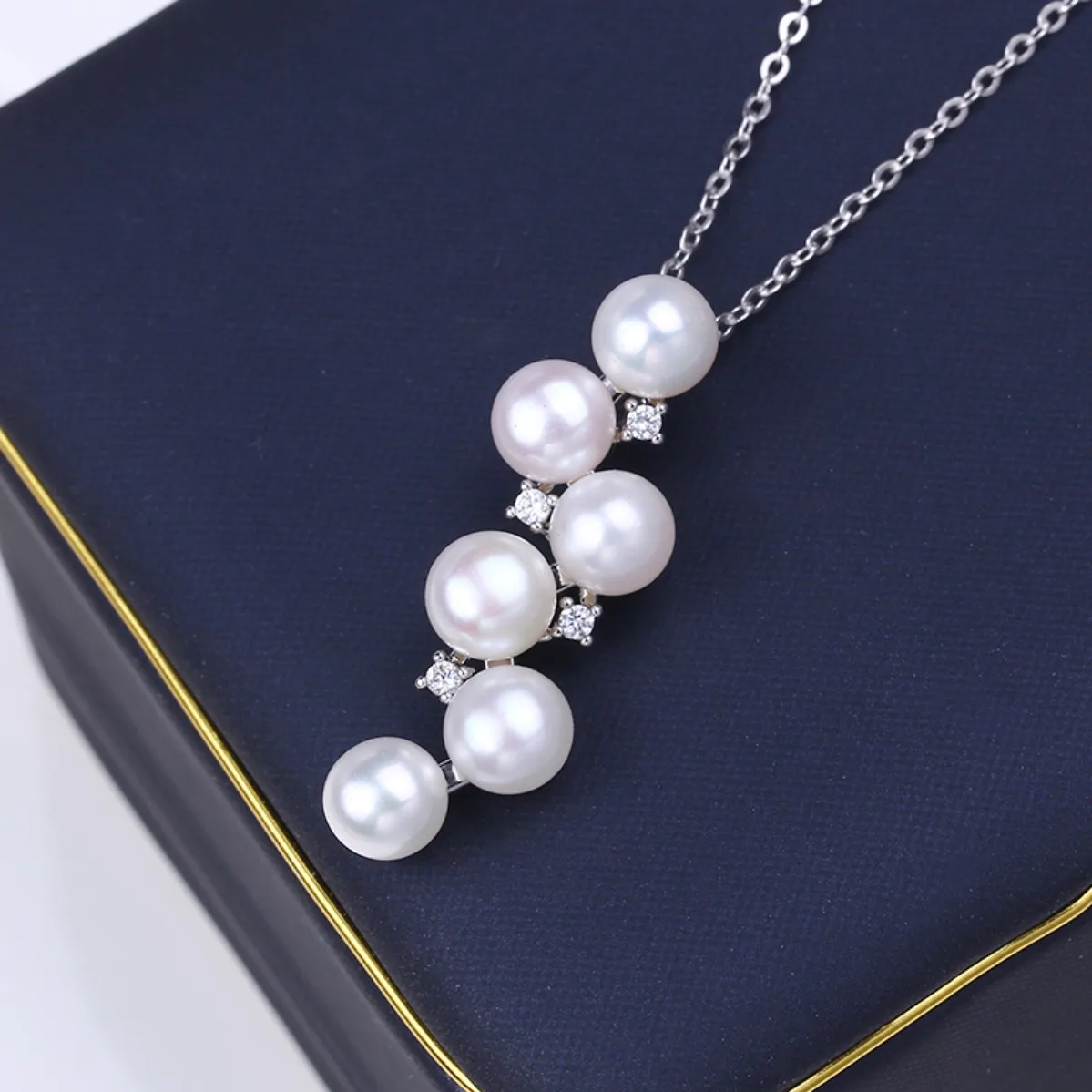 Multi Pearl Pendant Blank Setting, 14K Gold Plated Elegant DIY Findings For Ladies Necklace