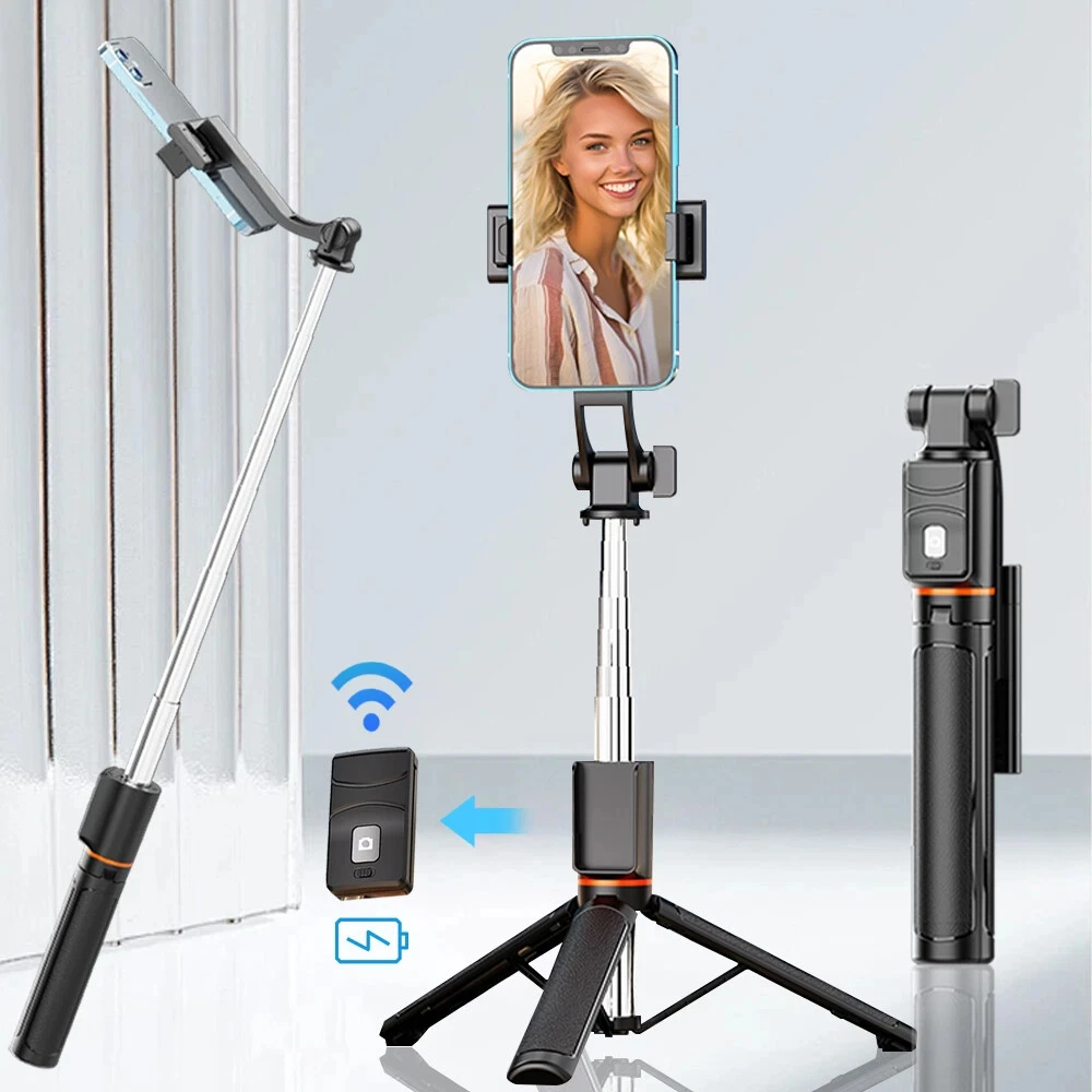 

Wireless Selfie Stick Tripod, Portable Bluetooth Selfie Stick with Remote Control for IPhone & Android, Vlogging Live Streaming