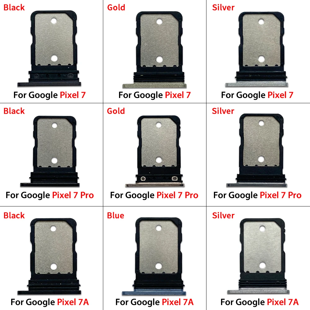 SIM Card Holder Tray Slot Holder Adapter Socket Repair Part For Google Pixel 7 / 7 Pro / 7A