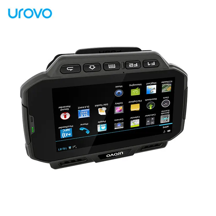 U2 4 Inch Wearable Logistics Waterproof NFC Wireless PDA IP65 Hands-free Barcode Scanner Data Terminal with Android 10 GPS Stock