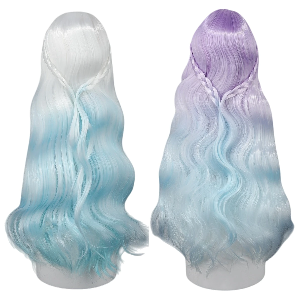 

Yutotue Doll Hair Wigs Gradient color Long Curly Wigs for 1/3 1/4 1/6 BJD Doll Fashion Doll DIY Toy Replace