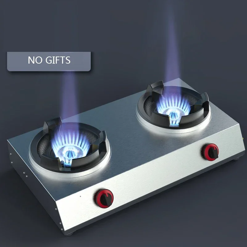 Medium And High Pressure Gas Stove Household High-Fire Power Double Stove Gas Liquefied Petroleum Gas Violent Fire Stove