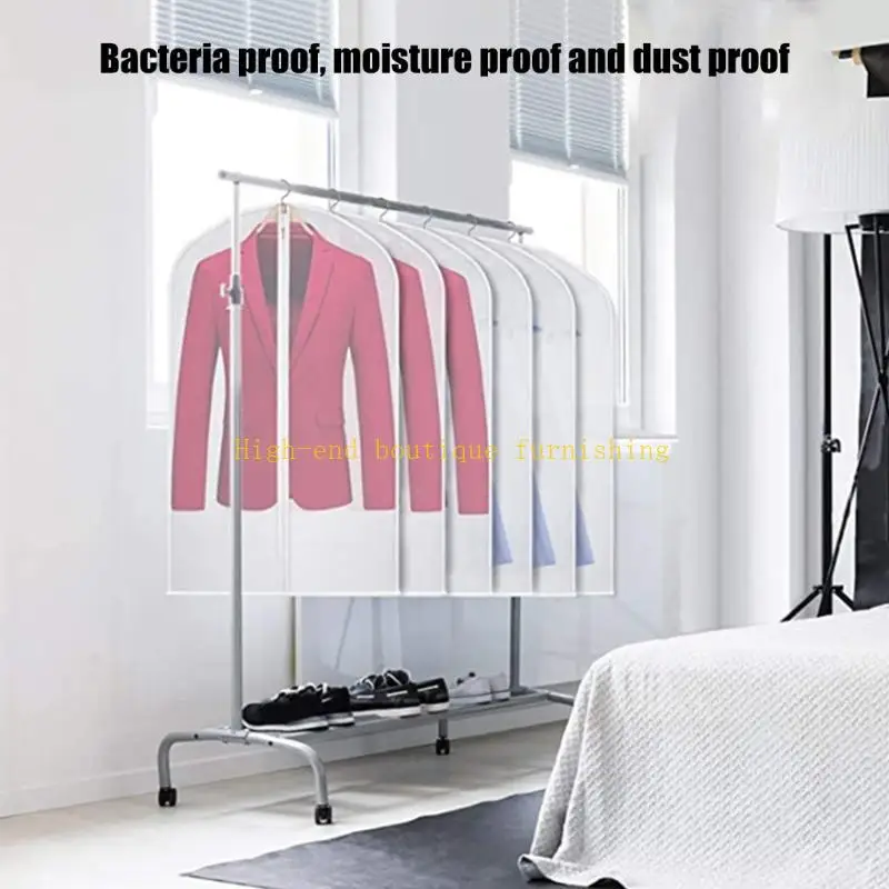 L9NB Bolsas para ropa impermeables y a prueba polvo, con cremallera, para organizar trajes, abrigos y vestidos, 10 piezas