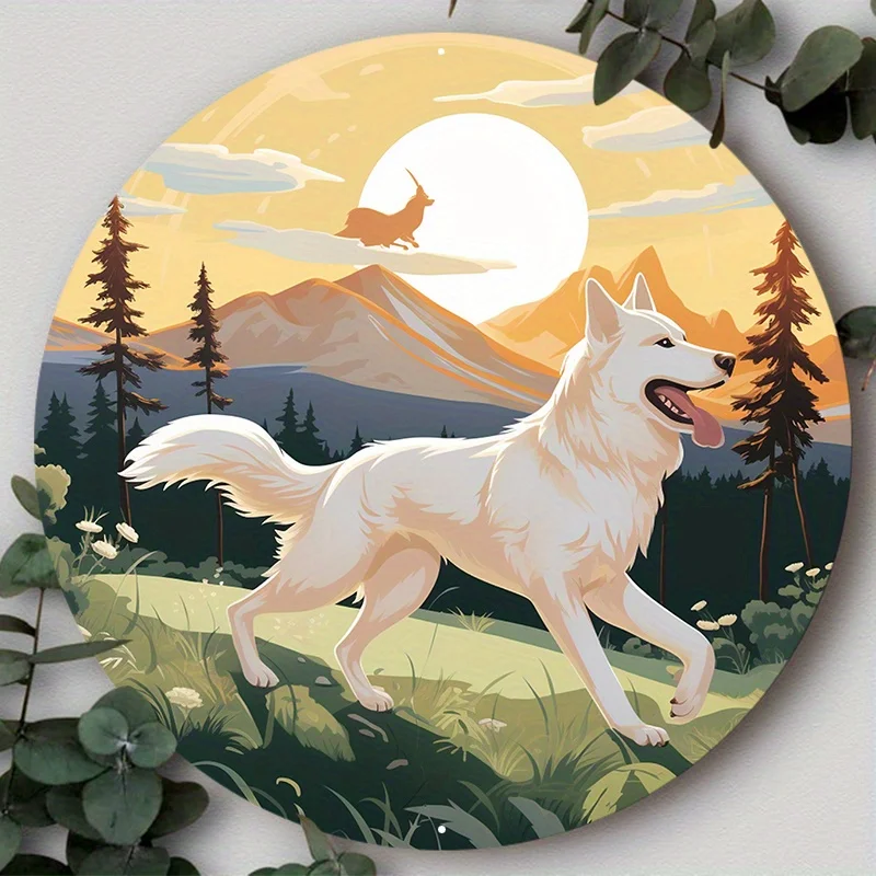 

Dog Souvenir Aluminum Sign with Pet Photos, Ideal Decoration for Couples, Great Gift for Dog Lovers, Decorative Wall Poster