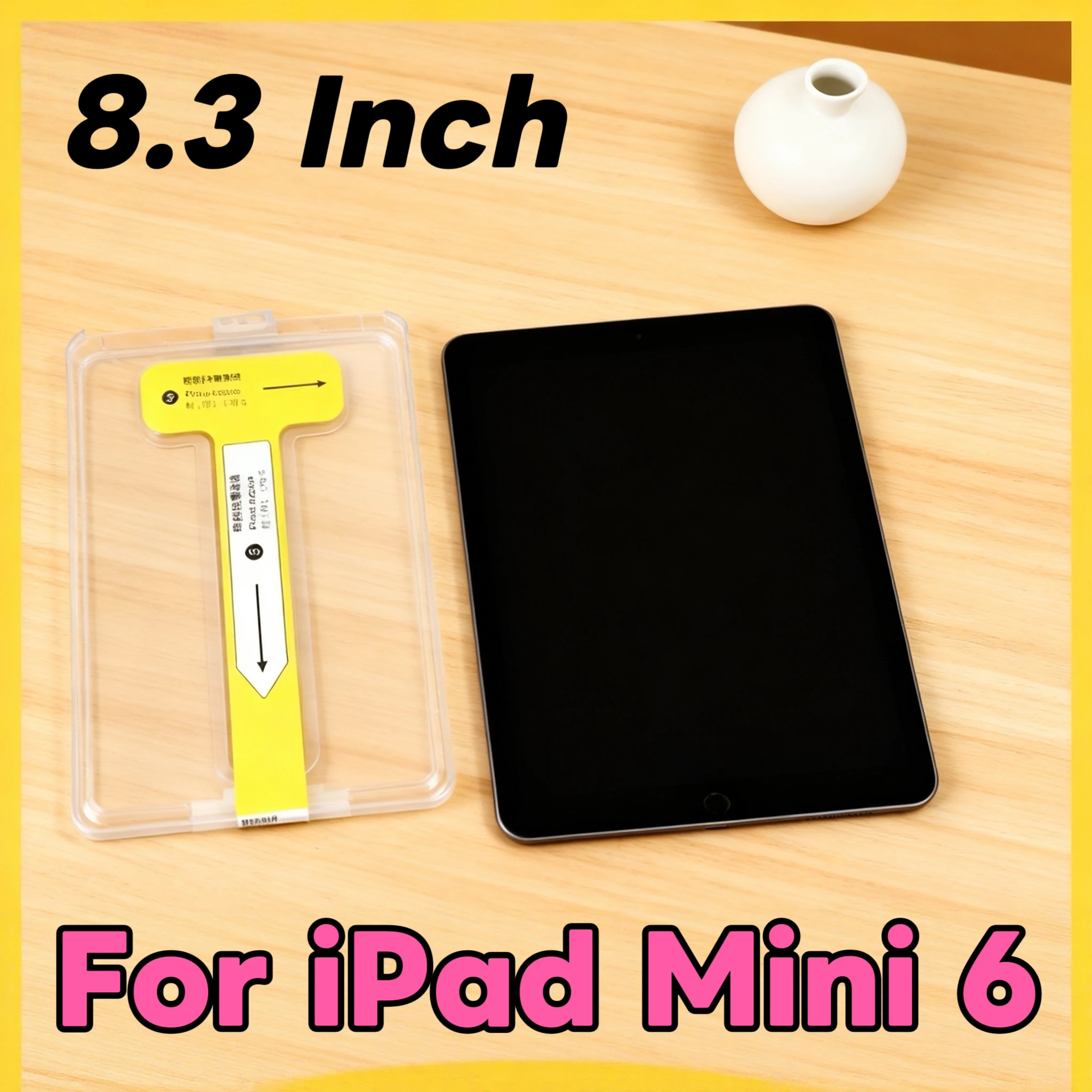 

For iPad mini 6 8.3 inch 2021 Tempered Glass Screen Protector Dust Free Auto Dust Removal Easy Install No Bubbles