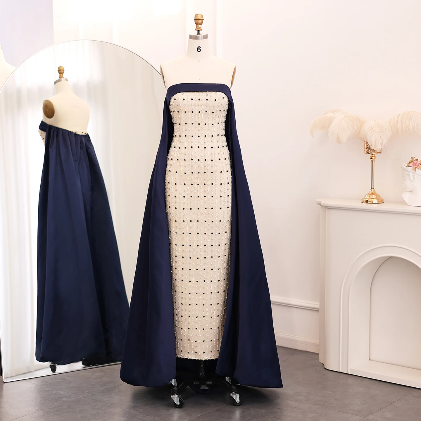 Navy and White Wedding Outfit: The Perfect Blend of Sophistication for  Modern Bridal Evenings