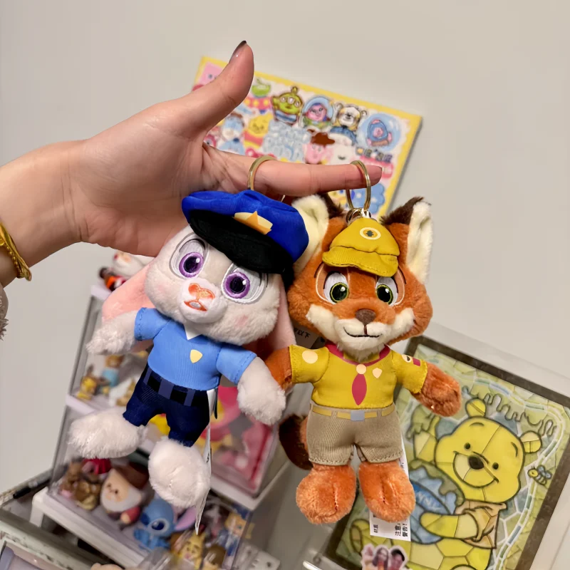 

Hot Disney Zootopia Fox Nick Judy Rabbit Finnick Plush Doll Pendant Cute Plush Doll Crossbody Bag Figure Anime Periphery Gift