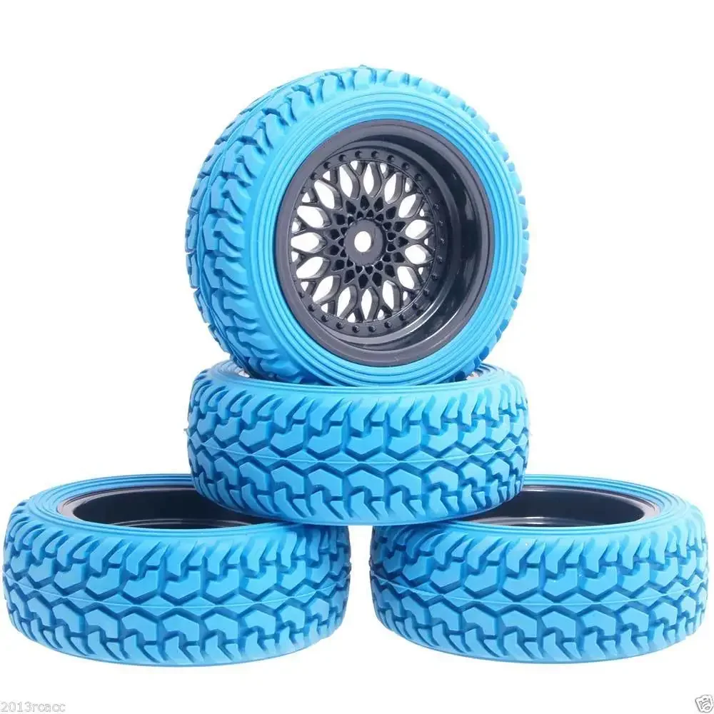 RC 2080-8019 Wheel Offset:6mm & Rally Tires For 1:16 On-Road Rally Car