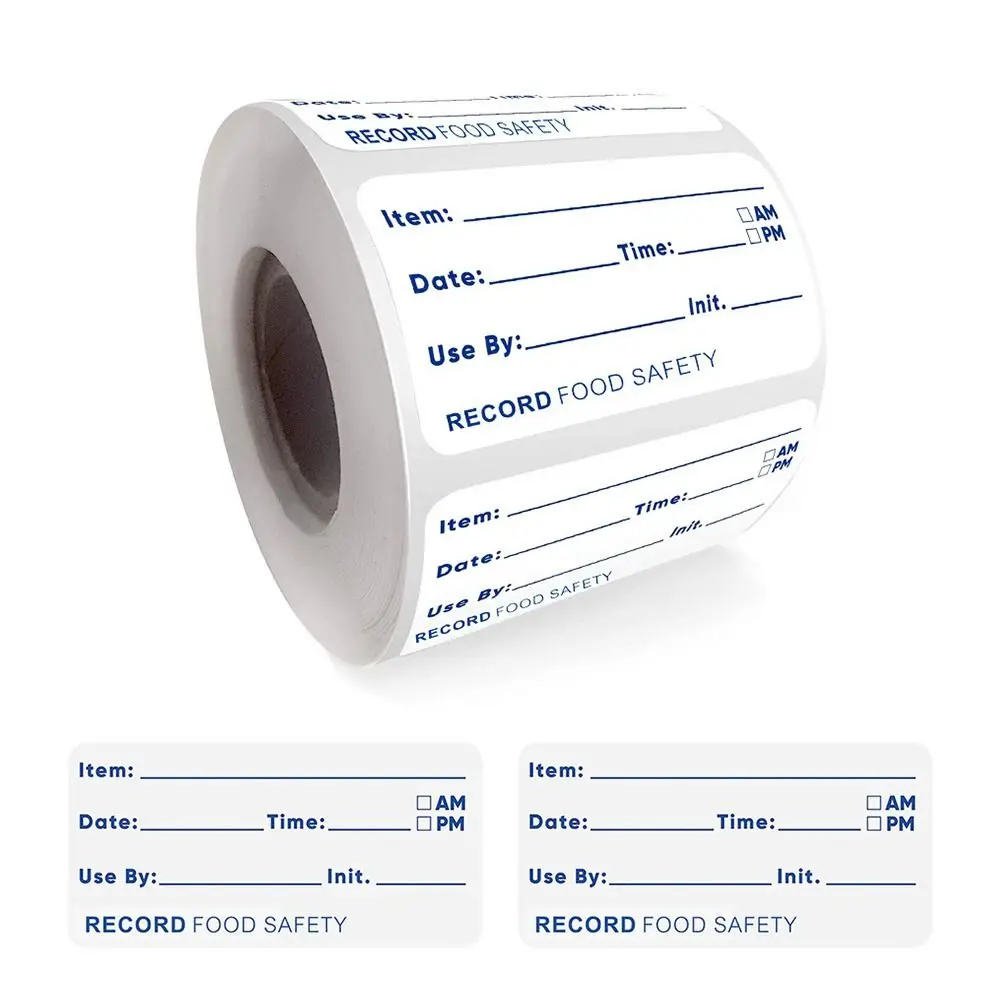 Waterproof Refrigerator Self Adhesive Date Content Label Food Stickers Kitchen Sticker Food Storage Label