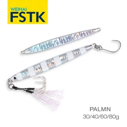 WEIHAI FSTK cuchara de jigging metálica larga súper delgada 20-30G