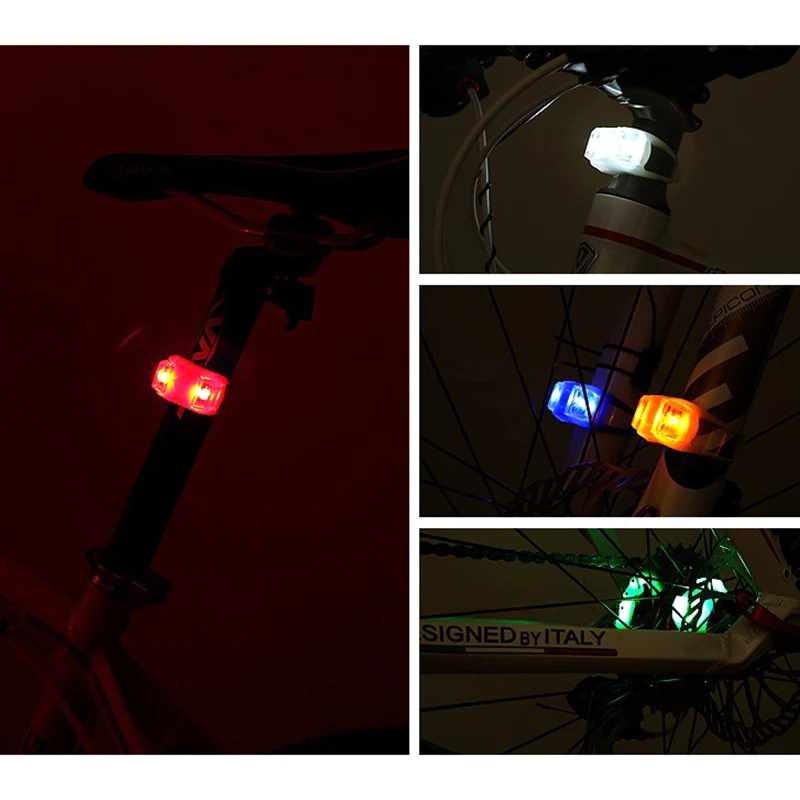 Six Generations Of Two Eyes Frog Light LED Flash Night Riding Warning Light Skateboard Light Riding Equipment Motorcycle Lights