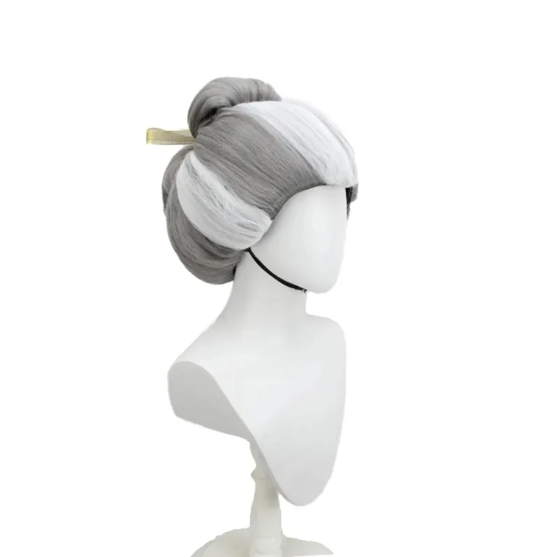 Cinder-ella Golden Wicked Stepmother Silver Hair Prince Black Wig Cosplay FD1;6 - view 4