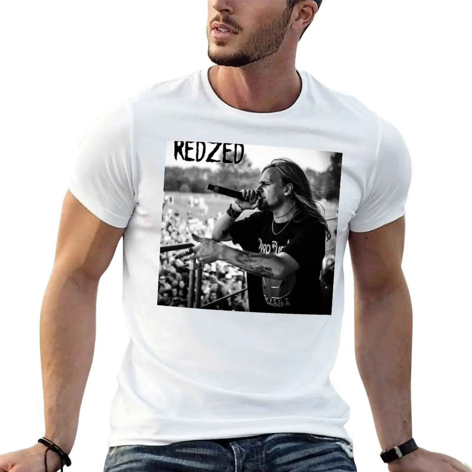 

redzed photo T-Shirt cotton tshirt 100% man t shirt cotton high quality printed t shirts for man T-Shirt