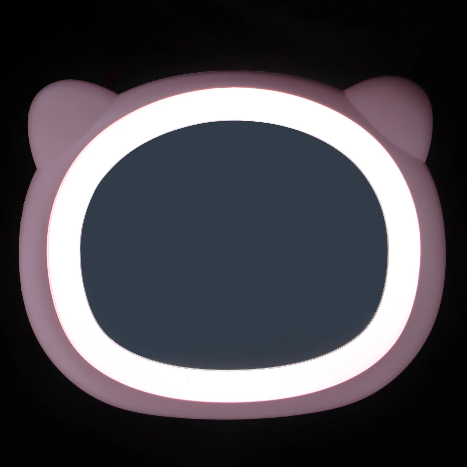 Espejo de maquillaje LED compacto Tamaño de bolsillo portátil con iluminación suave para retocar viajes Selfie al aire libre Regalo perfecto para ella