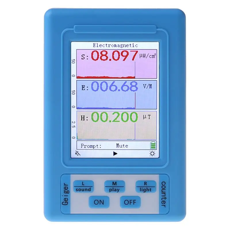 Professional Electromagnetic Radiation Detector Dosimeter Monitor Radiation Tester EMF Meter BR-9A