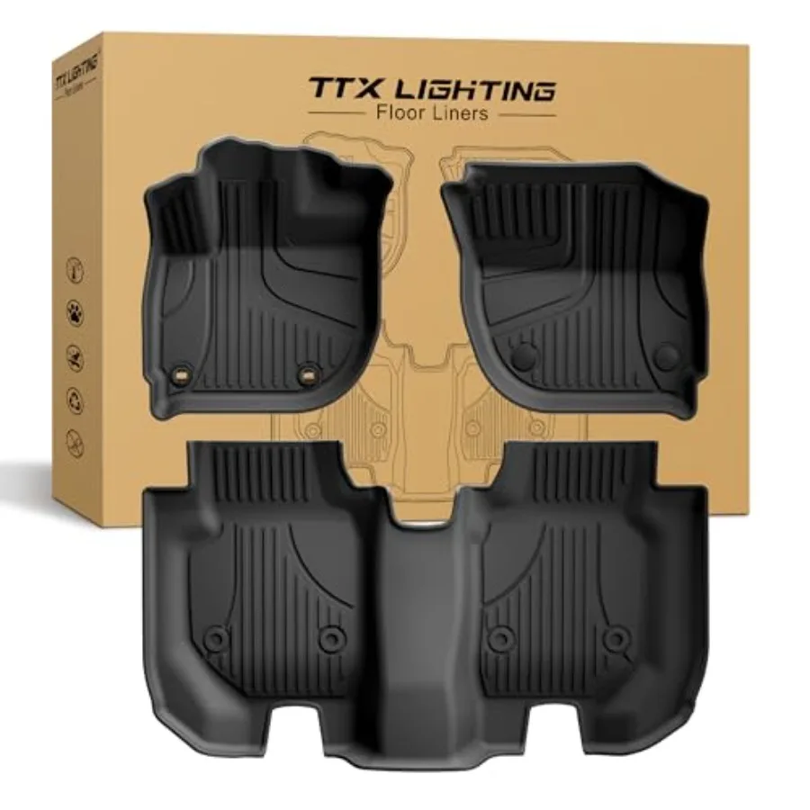 

Floor Mats Fit for Honda HR-V HRV 2016-2022 - Front and Rear Row Liner Automotive Floor Mats - All-Weather Protection TPE Car F