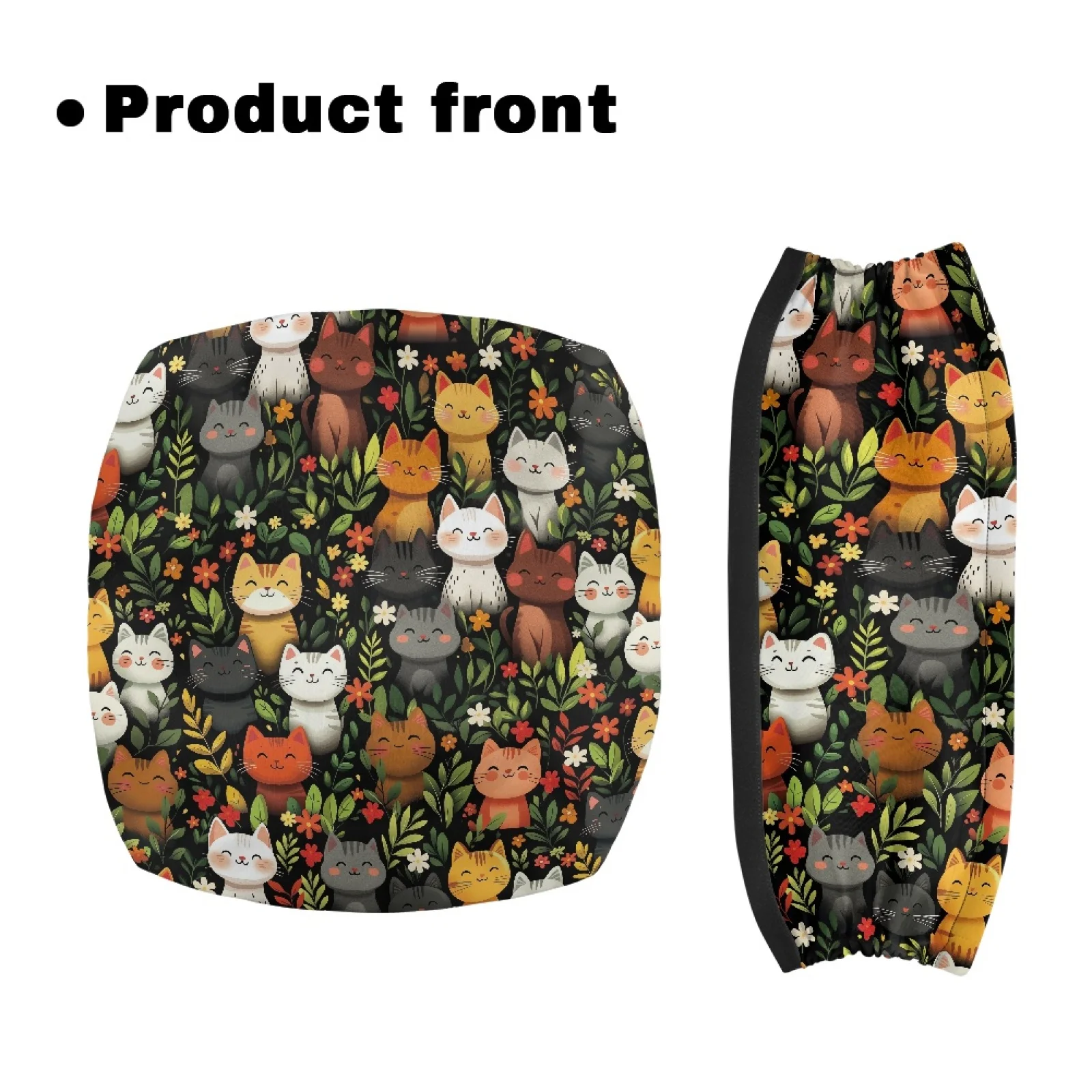 Coloranimal Cat 2PCS Walker Seat Cushion Quick Installation Seat & Back Cover for Seniors